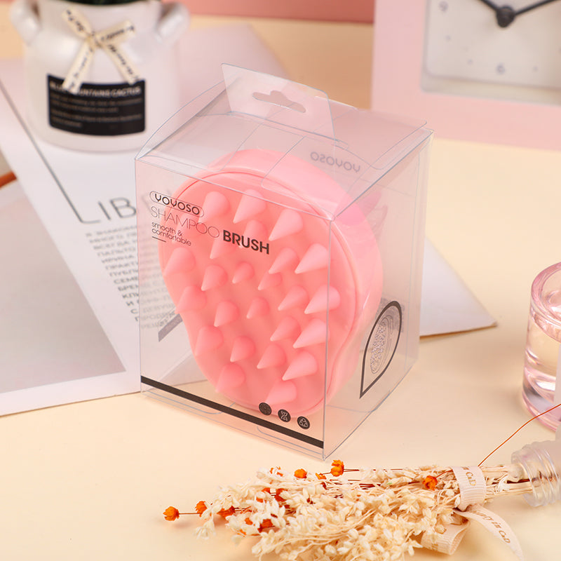 Pear-shaped shampoo brush