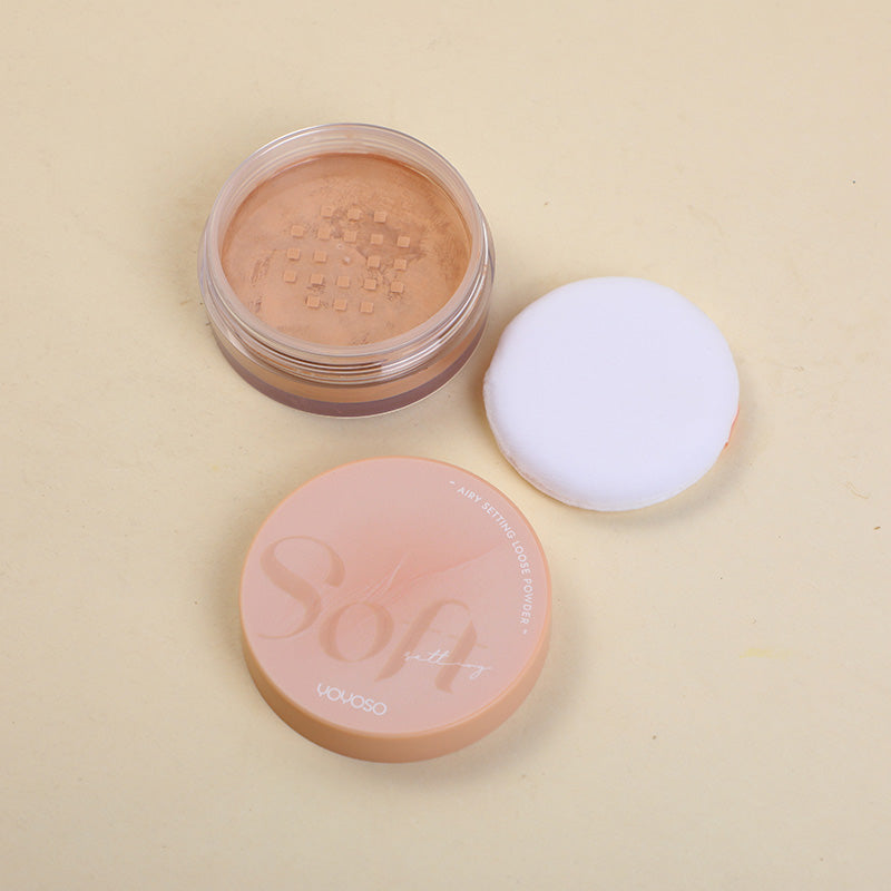 Airy setting loose powder-04 warm brown