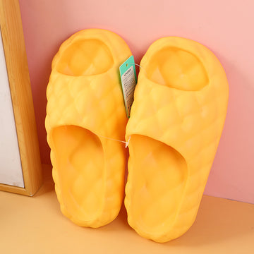 Personality diamond simple women's household slippers size 40-41-yellow