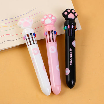 Cat's claw ten-color ballpoint pen