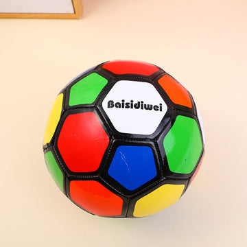 No.5 machine stitched colourful football