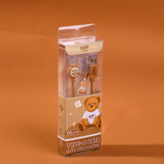 TEDDY ISLAND TYPE-C data cable with pendant-B style