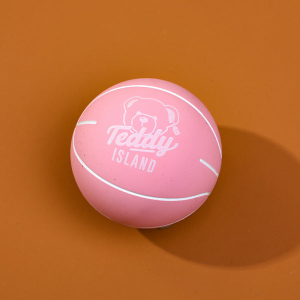 TEDDY ISLAND series rubber ball-6cm (pink)KQ-5717