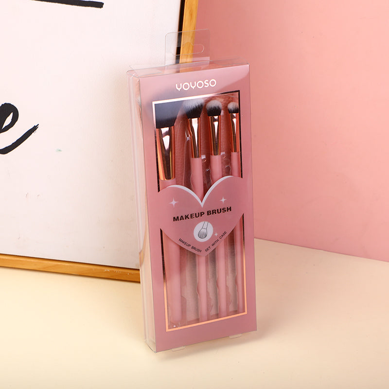 Makeup Brush With Storage Bag Combo Set-4Pcs