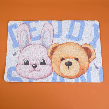 TEDDY ISLAND series floor mat 001-blue