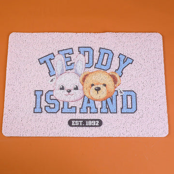 TEDDY ISLAND series floor mat 003-pink