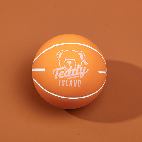 TEDDY ISLAND series rubber ball-6cm (orange)KQ-5717-3