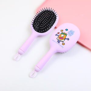 TOMARMON series round massage comb-purple