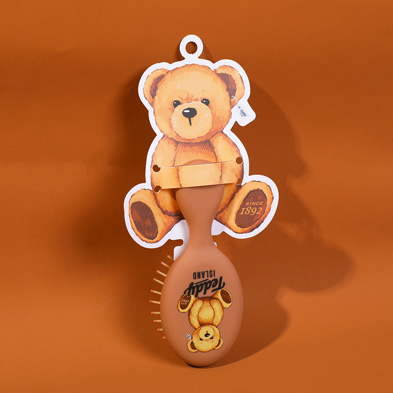 TEDDY ISLAND series mini air bag comb-dark brown