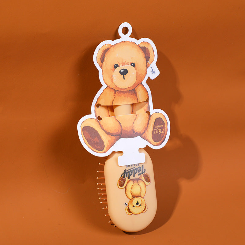 TEDDY ISLAND series standing massage comb-light brown