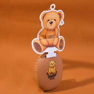 TEDDY ISLAND series round massage comb-dark brown