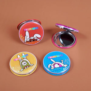 TOMARMON series round quicksand relief fashion mirror