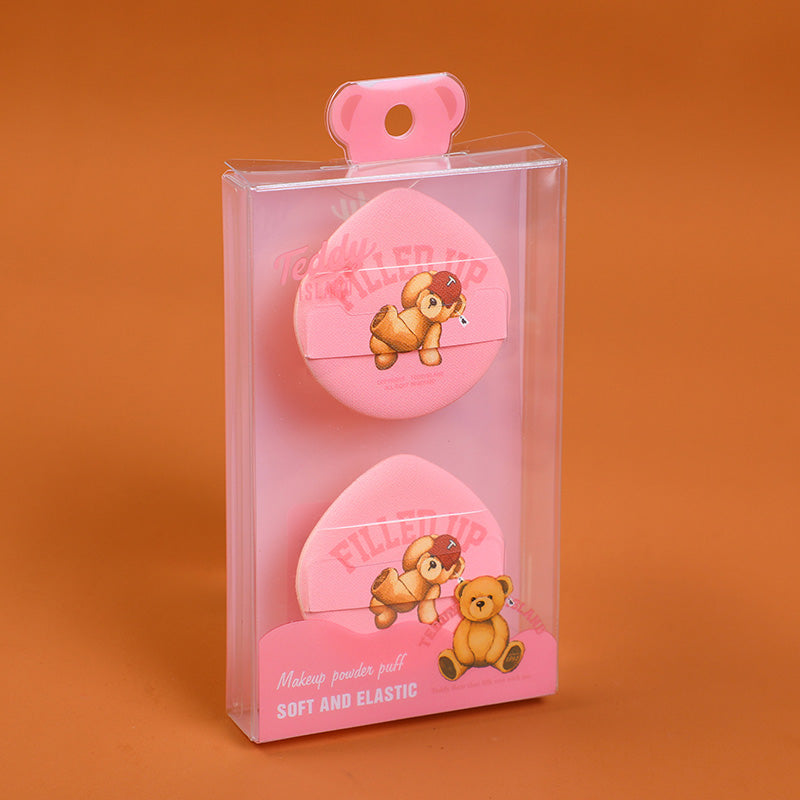 Teddy Island Series Super Soft Cushion Powder Puff-Pink