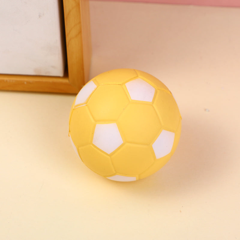 Football PU decompression bouncy ball 6cm