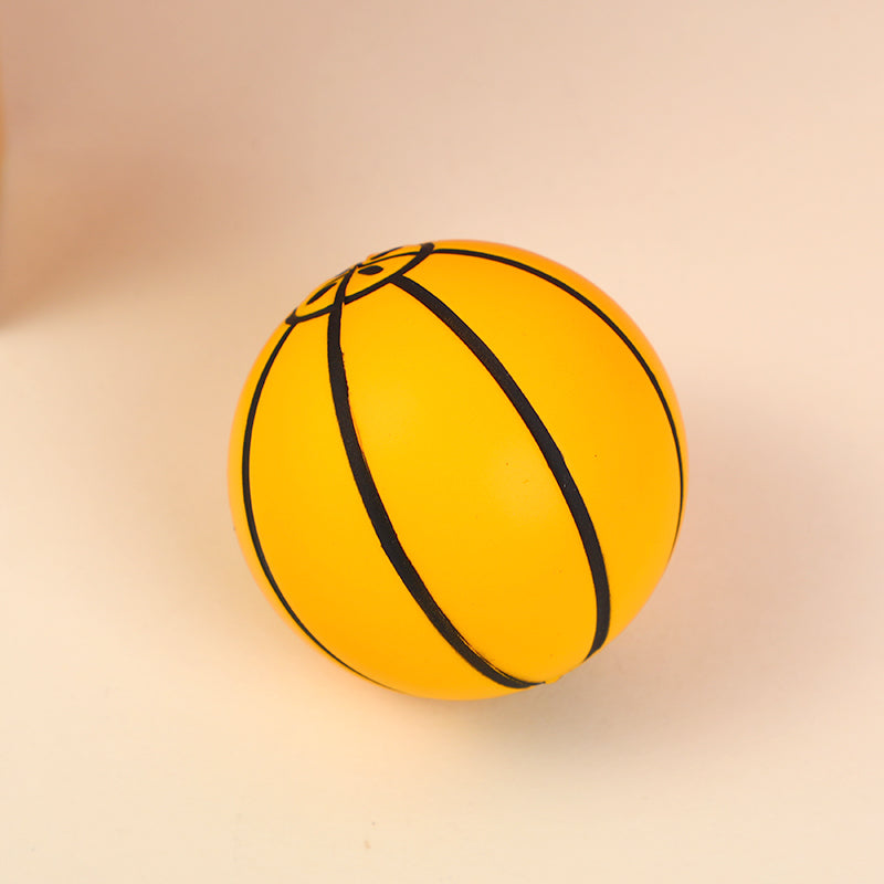 Basketball PU decompression bouncy ball 6cm