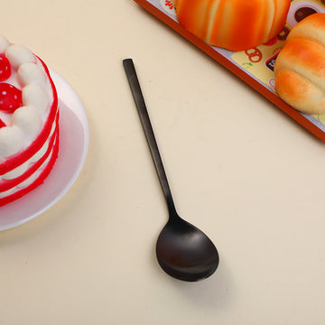 Matte finish square handle spoon-1pc