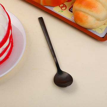 Matte finish square handle teaspoon-1pc