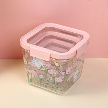 Square cartoon printed storage box-200ml