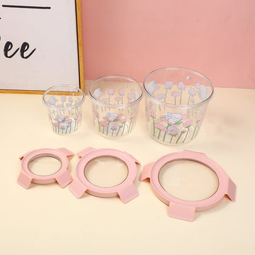 Round cartoon printed storage box-900ml