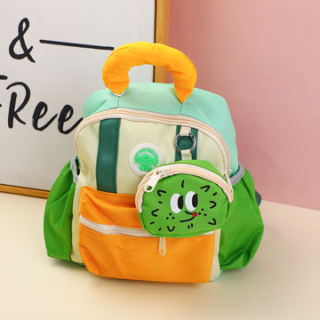 High capacity children's backpack-green