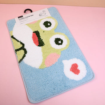 Frog with love floor mat