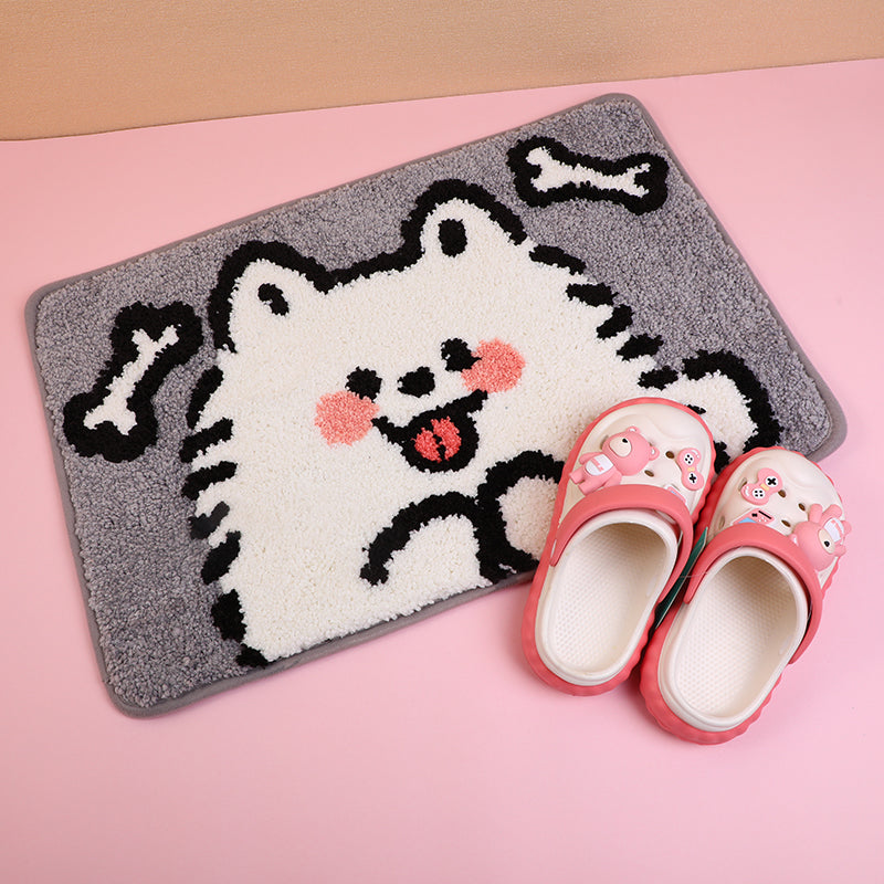 Cute puppy floor mat