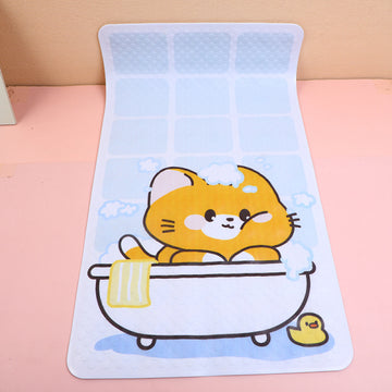Kitten bathroom non-slip mat