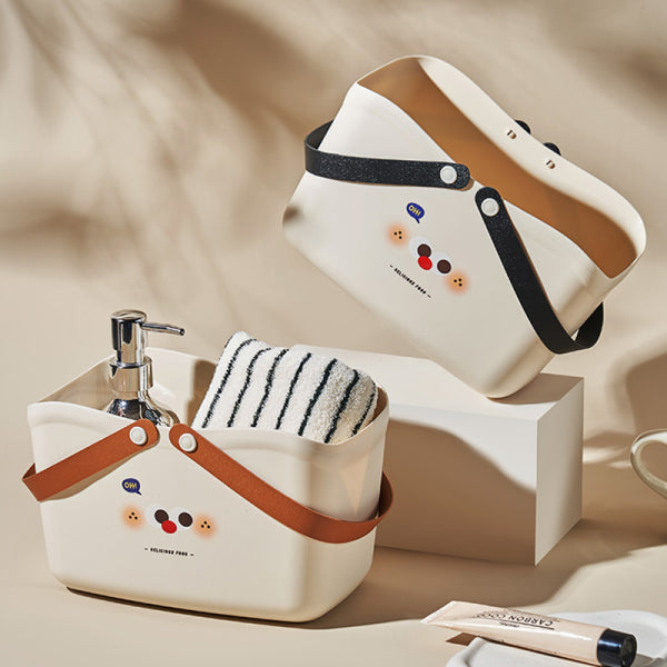 Small milk coffee portable storage basket