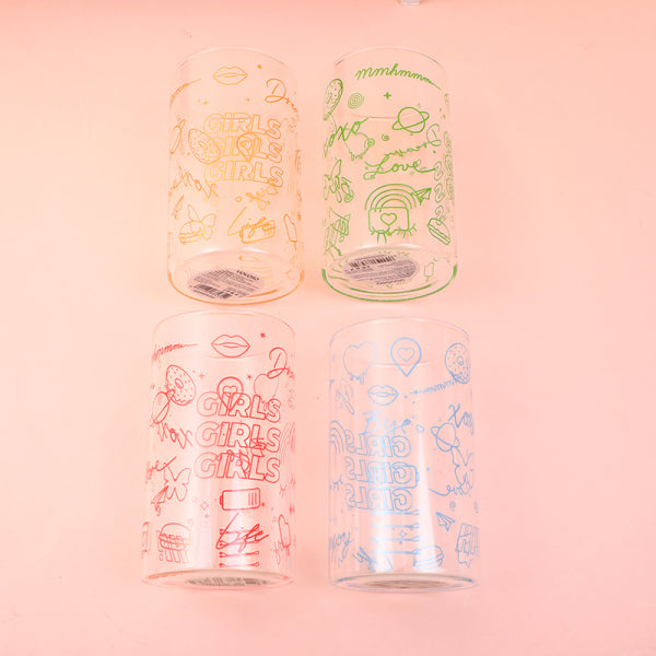 INS style glass cup-380ml