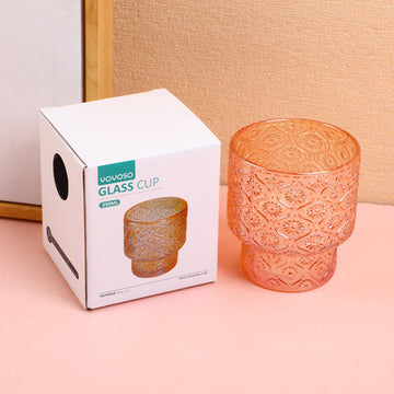 Vintage stackable glass cup-330ml