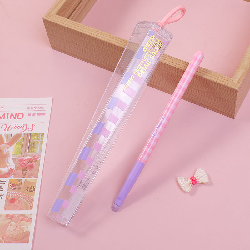 Flipped multi-functional detail brush