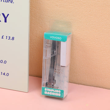 （MX86017）Acrylic transparent stapler with 1000 staples-silver