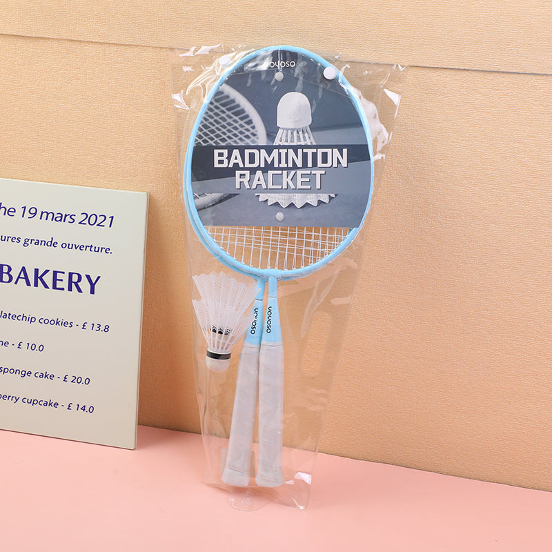 Children's badminton racket 2pcs-blue (including 2pcs shuttlecock)