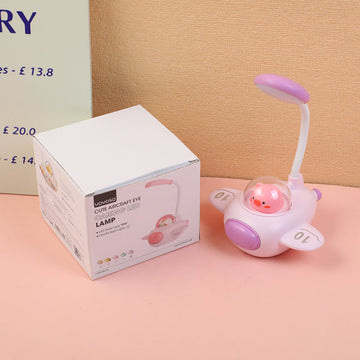 Cute aircraft eye caring LED lamp-round top