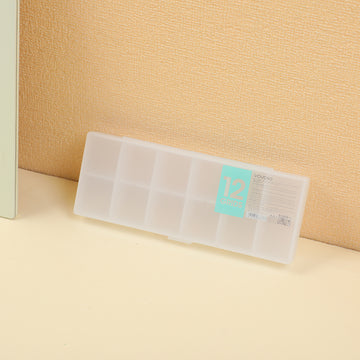 Storage box with 12 grids
