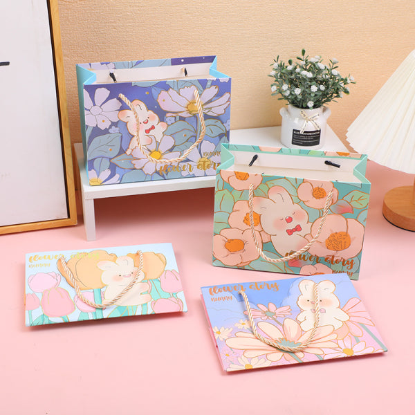 Magic rabbit horizontal gift bag-large