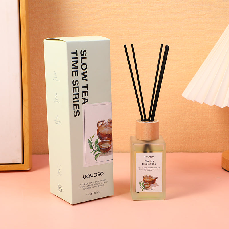 Slow tea time series flameless reed diffuser－Floating Jasmine Tea