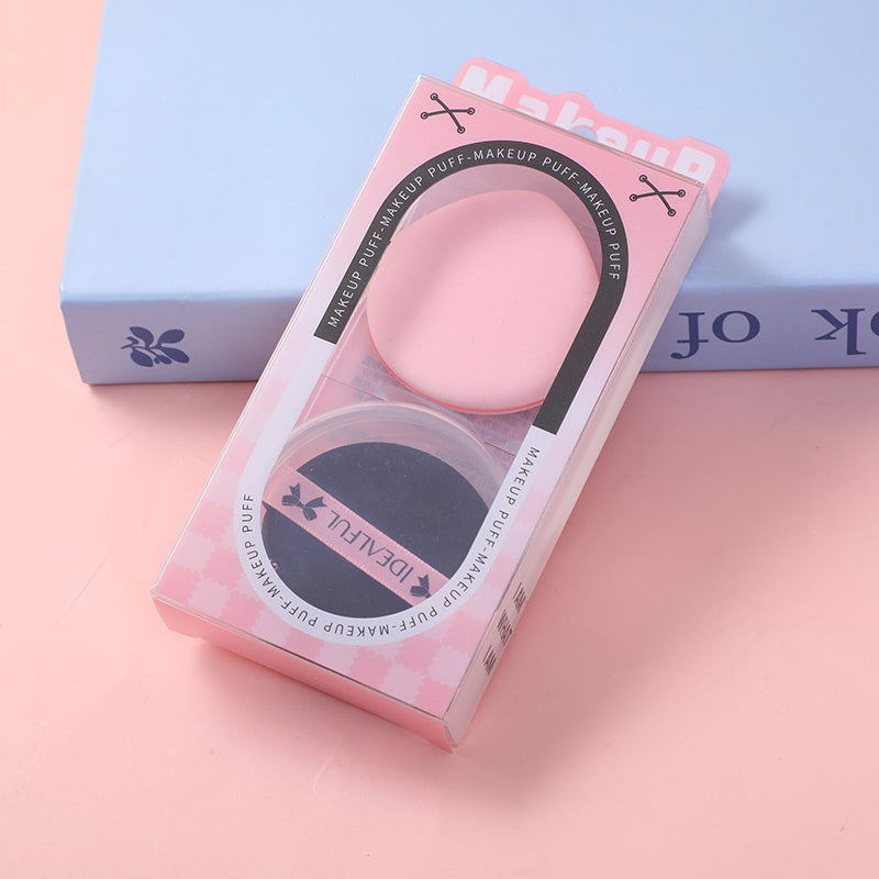 Sweet & Cool Series Hydrophilic Air Cushion Powder Puff 2pcs Set