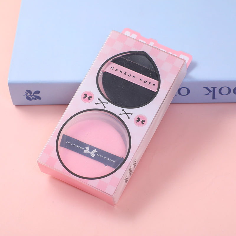Sweet&Cool Series Makeup Setting Powder Puff 2pcs Set