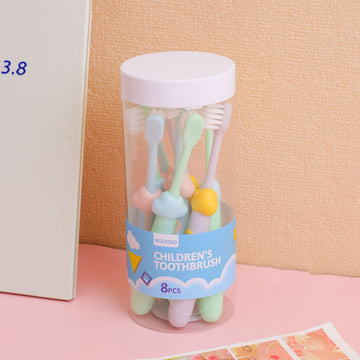 Geometric Clouds Children's Toothbrush 8pcs