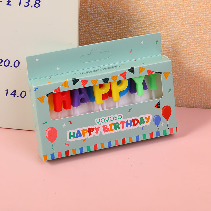 Colorful Birthday Candle Set-13pcs
