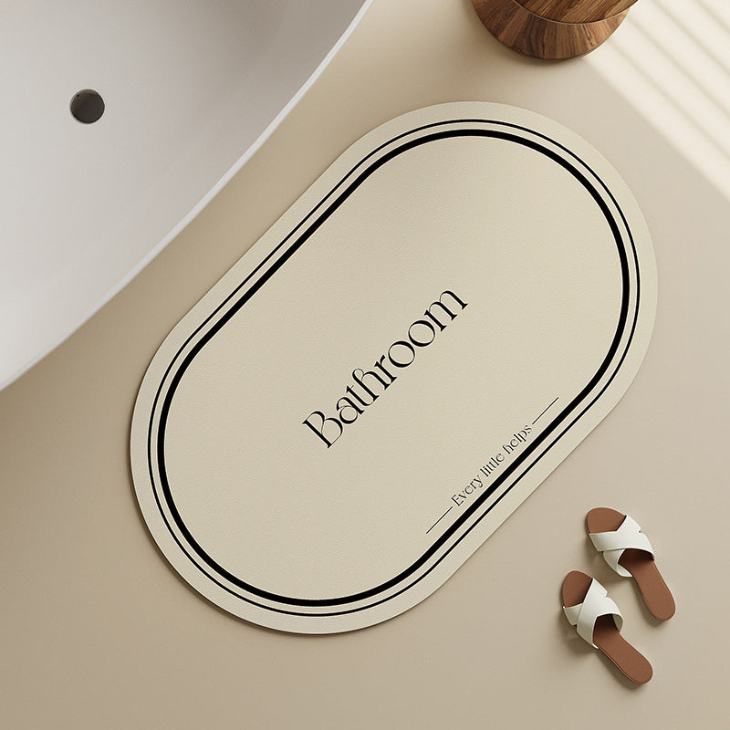 Moonlight White Round Diatomite Mat