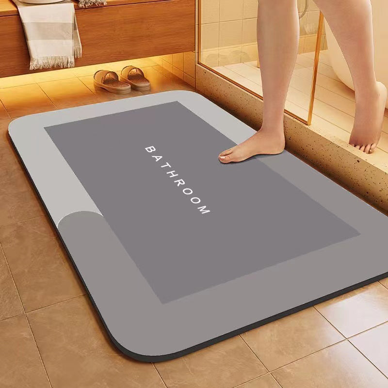 Gray Simple Diatomite Mat