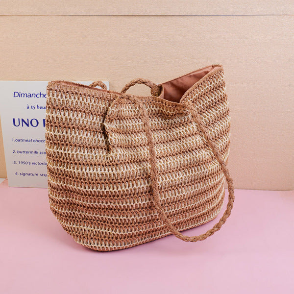 Twist Woven Shoulder Bag