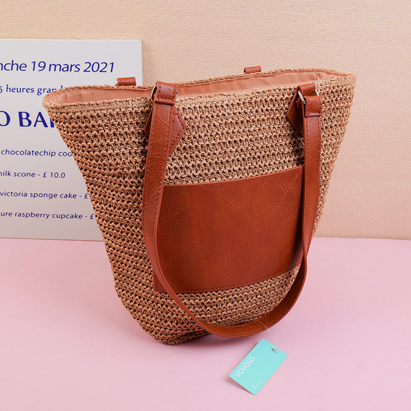 Large Capacity Beach Woven Bag-1