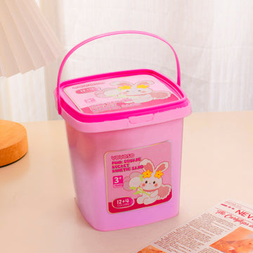 Pink Square Bucket Kinetic Sand - Small Bucket