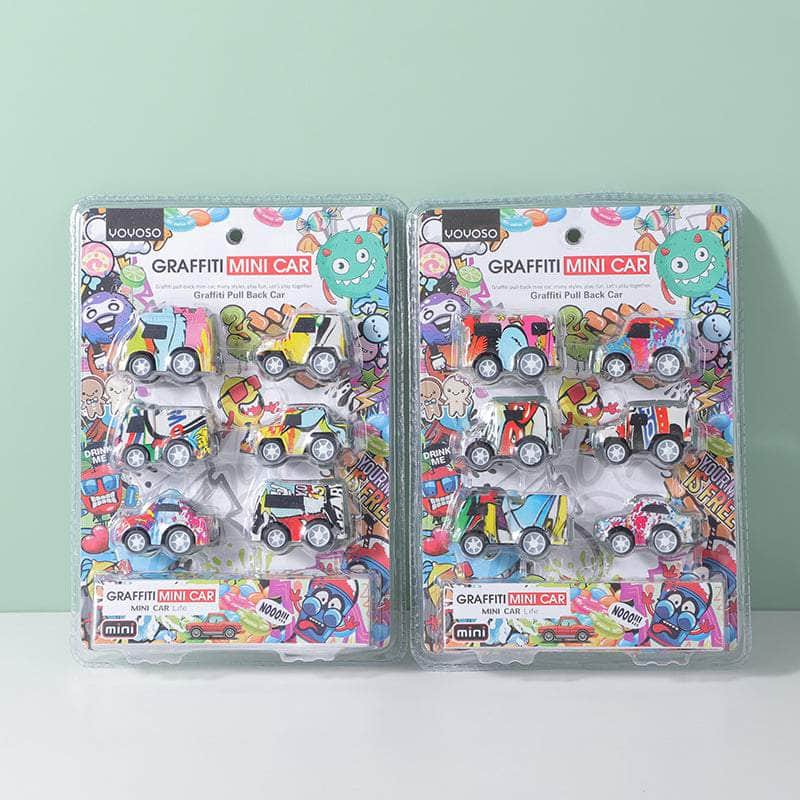 Graffiti Mini Car 6Pcs