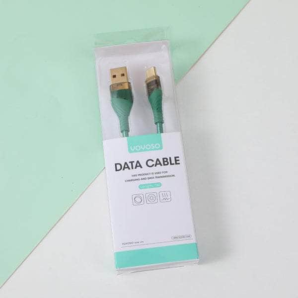 Transparent case braided TYPE-C data cable