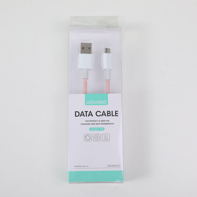 Oily PP yarn braided highlight Android data cable