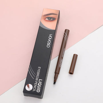Three-pronged precision water eyebrow pencil-brown